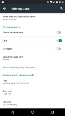 Fotografía - [5.1 Androide Spotlight] Configuración de tiempo de inactividad Ahora le permiten bloquear Todos Notificaciones En lugar de impago Para Prioridad